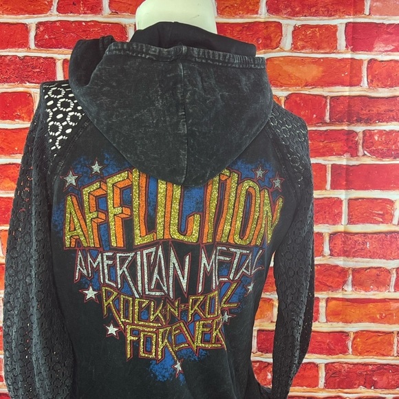 Affliction Women’s Rhinestone T-Shirt - Picture 4 of 7